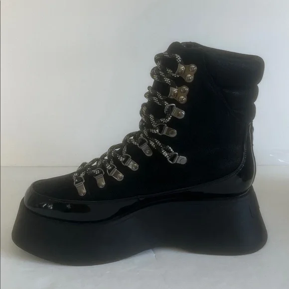 Circus NY by Sam Edelman Women's Gail Black Platform Lace Up Boots Size 9 NEW - Picture 7 of 10